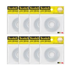 3M Scotch 雙面膠帶 138 18mm x 10m, 透明, 8個
