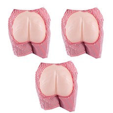 PARTYSHOW 條紋屁股褲搞笑服裝, 混合顏色, 3個