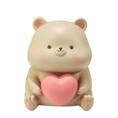 愛心擁抱動物存錢筒, 咖啡熊, 1個