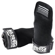 WILDBROS 重訓拉力帶 健身握把, 黑色, 1個