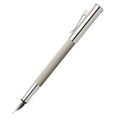 GRAF VON FABER-CASTELL Guilloche Sizzle鋼筆, F, 淺灰