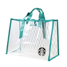 STARBUCKS 星巴克 海灘包 STBUB06-L, 綠色 + 透明