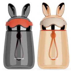 PUKO 小飛兔太空杯 2入組, 黑色+金色