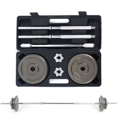 리브업 조립형 평바벨 세트, 25kg, 1세트, 혼합색상