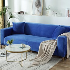超細纖維沙發套J, 藍色