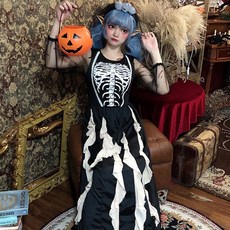 蘿莉娃娃骷髏殭萬聖節服裝成人服裝1302