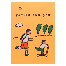 ZERO PER ZERO A3插畫風膠印海報 滑板車款