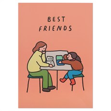 ZERO PER ZERO A3插畫風膠印海報 母女款