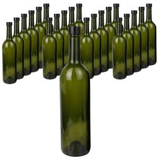 Gain Global綠色瓶裝葡萄酒 750ml+壓印瓶蓋 黑色組, 22組