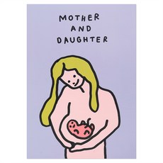 ZERO PER ZERO A3插畫風膠印海報 母女款
