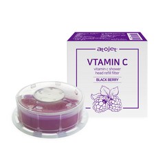 아토젯 비타민 샤워기 헤드필터, 1개, 블랙베리향