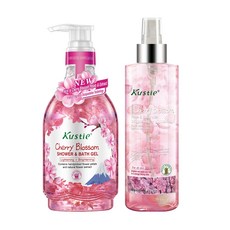 쿠스티에 체리블라썸 2종 바디세트 샤워젤 + 바디 미스트, 1세트