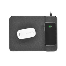 엑토 고속 무선 충전 거치대 마우스 패드 10W MP-46, 그레이, 1개