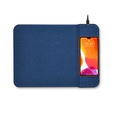 엑토 고속 무선 충전 거치대 마우스 패드 10W MP-46, 블루, 1개