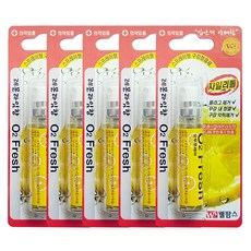오투후레쉬 입냄새제거 구강청정제 레몬라임향, 10ml, 5개
