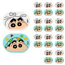 Feelbox 蠟筆字符橡皮擦 2 件套, 白色，薄荷, 12套