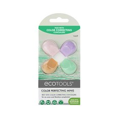 ecoTOOLS 迷你美妝蛋 4入, 混色, 1套