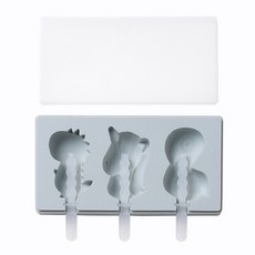 YOU&ME怪獸冰淇淋矽膠模具BG005, 藍色, 1個