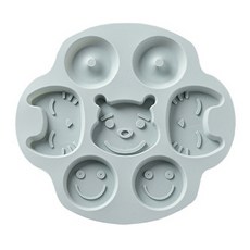 餅乾矽膠模具 BG024, 藍色, 1個