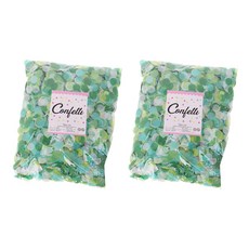 LivingDA 多色紙屑 50g 2入, 綠色調