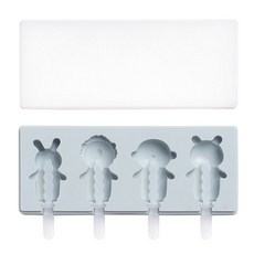 YOU&ME動物冰淇淋矽膠模具BG008, 藍色, 1個