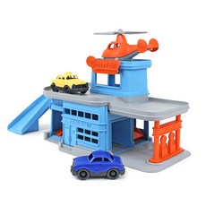 green toys 停車庫汽車工作玩具, 混色