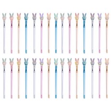 ibis 亮晶晶兔子中性筆 0.5mm CR1512 8種 x 4支, 珠寶(白色, 粉紅色, 黃色, 藍色), 金屬(白色, 粉紅色, 黃色, 藍色), 1套