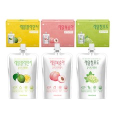 Healthy Food 低卡膠原蛋白蒟蒻果凍飲組 金桔口味 150ml 10入+水蜜桃口味 150ml 10入+青葡萄口味 150ml 10入, 1組