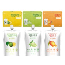 Healthy Food 低卡膠原蛋白蒟蒻果凍飲組 金桔口味 150ml 10入+芒果口味 150ml 10入+青葡萄口味 150ml 10入, 1組