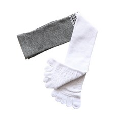 두발로 여성용 심플 발가락 요가 니삭스 양말 1켤레