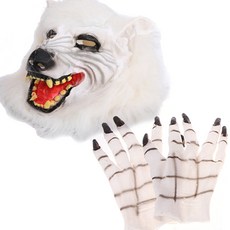 LivingDA 逼真狼人變裝套組, 白色