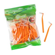 Cleanpik 牙間刷 11cm L型 橘色 M, 50入, 1個