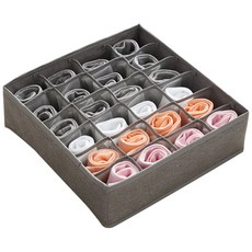 O-ON 內衣襪子分隔抽屜收納盒 24 格灰色, 1個