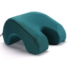 K Items單色記憶棉午睡枕, 深綠色