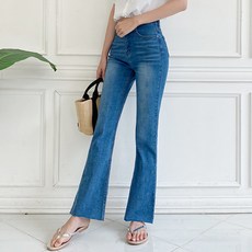 GAVIJEAN 女款修身微喇叭牛仔褲