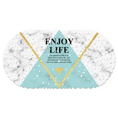 JH컴퍼니 北歐防滑浴缸墊, 大理石, 1個