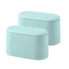 一鍵式迷你垃圾桶, 薄荷綠, 2個