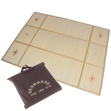 折疊竹編地墊+收納袋, 混合顏色