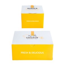 PACKAGE HERO 美味雞肉盒 50p + 美味漢堡盒 50p, 1套