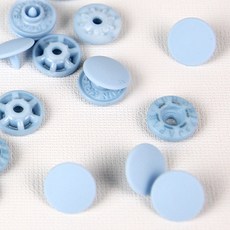 SUN GRIP 塑膠T形鈕扣 13mm, 天藍色, 40入