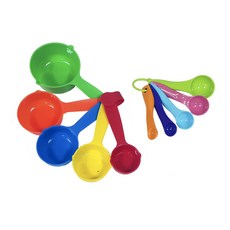 Bestom 顏色量杯 5 種 + 量勺 5 種套組, 1套