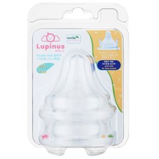 Lupinus 雙孔奶瓶奶嘴, 第1階段(0~3個月), 2個