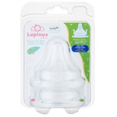 Lupinus 雙孔奶瓶奶嘴, 第2階段(1~4個月), 2個