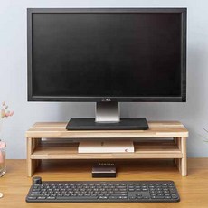 미디움 2단 모니터 받침대 145, 아카시아