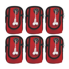 Block Mart 簡約臂帶包 6入, 紅色