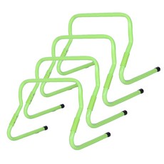 可調高度足球訓練迷你跨欄 4入, 綠色