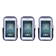 Block Mart 觸控簡約臂帶收納包 3入, 黑色