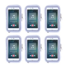 블럭마트 터치 심플 암밴드 파우치 6p, 그레이