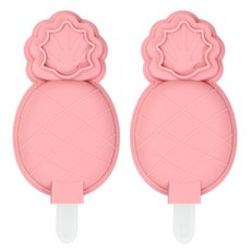 矽膠冰棒模具鳳梨造型, 粉色的, 2個