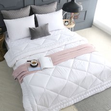 amante 素色絎縫枕頭被子組, White